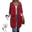 Damen Lässige Langarm Hoodie-Jacke