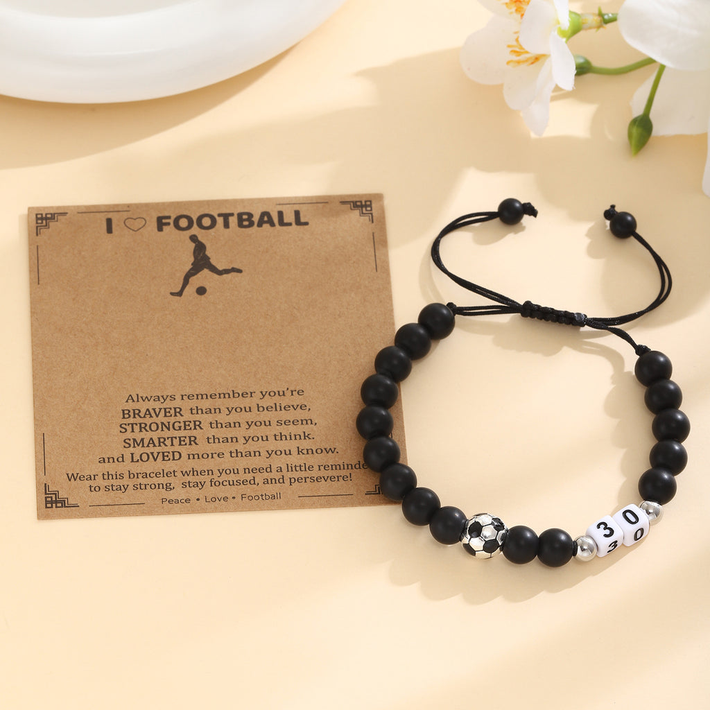 Damen Motivationsarmband mit Fußballdesign Shop Nory