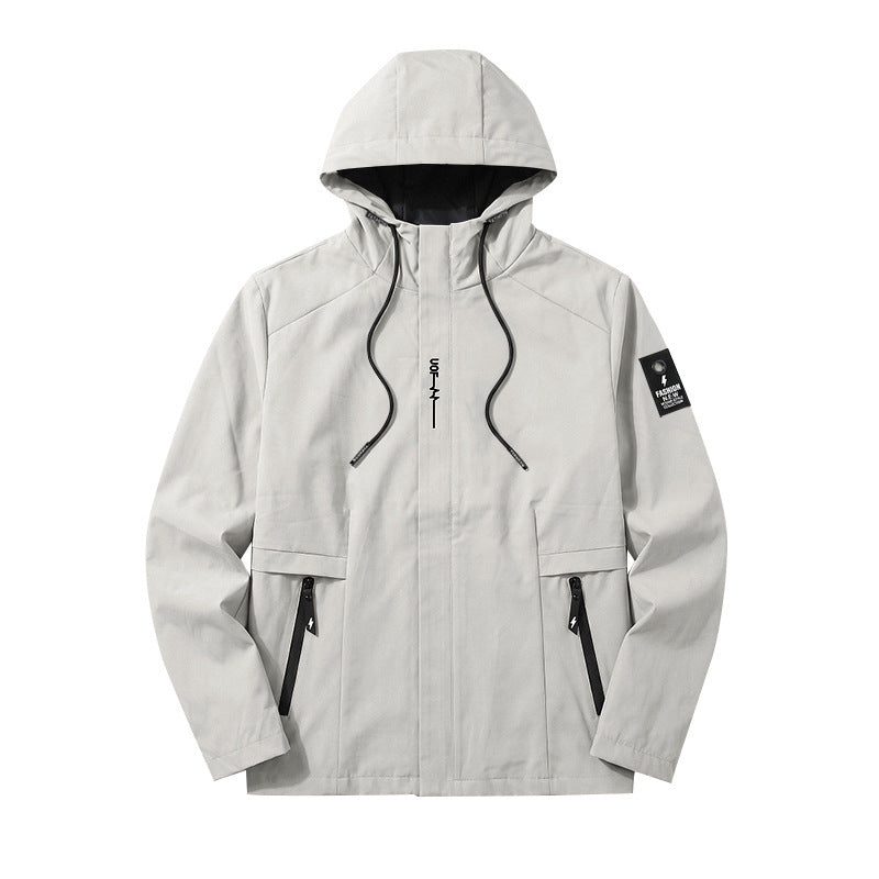 Herren Wasserabweisende Softshell-Jacke mit Kapuze und verdecktem Reißverschluss Shop Nory