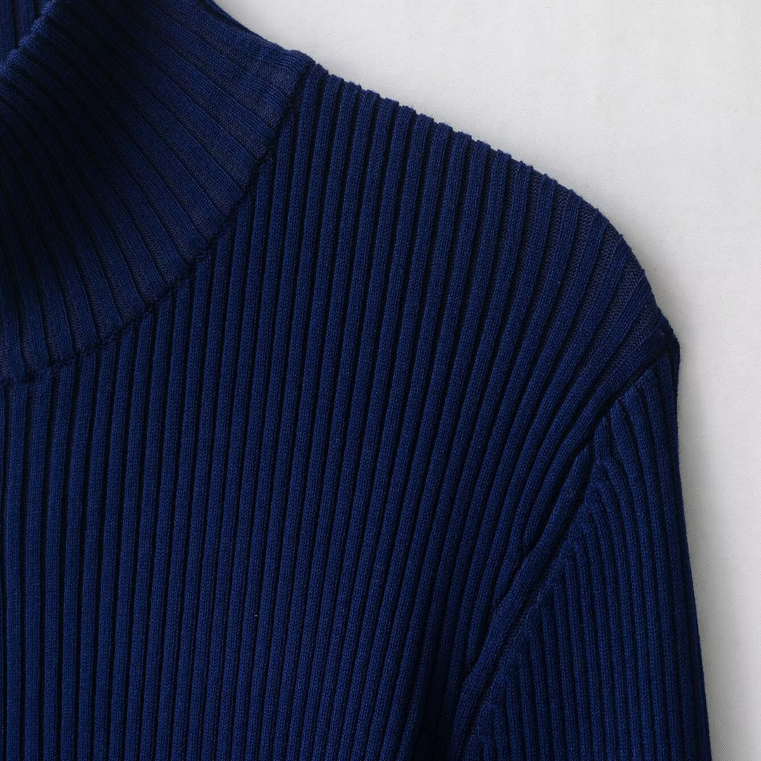 Damen Rippstrick-Cardigan mit Stehkragen und durchgehendem Reißverschluss Shop Nory