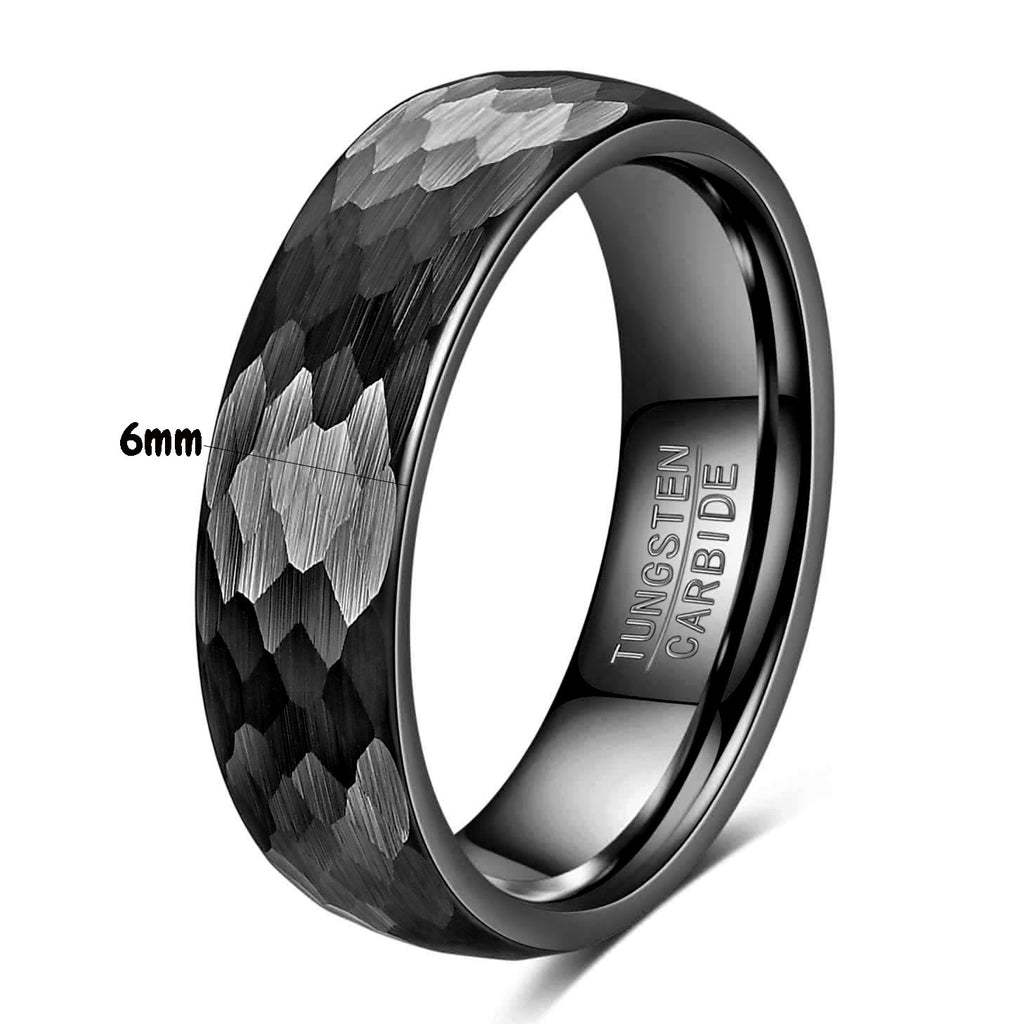 Herren Ring aus Wolframkarbid mit strukturiertem Oberflächenfinish Shop Nory