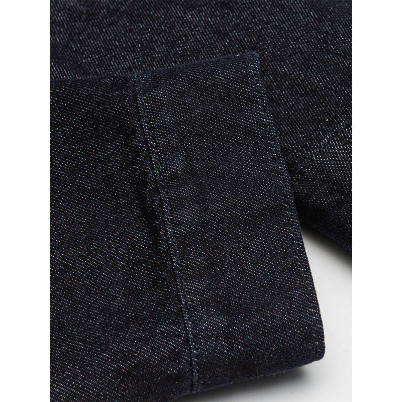 Herren Boxy-Jeansjacke mit Cordkragen und Metallknebelverschlüssen Shop Nory