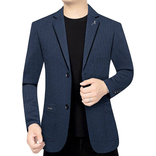 Herren Modernes Einreihiges City-Blazer mit aufgesetzten Taschen und leichter Halbfütterung Shop Nory