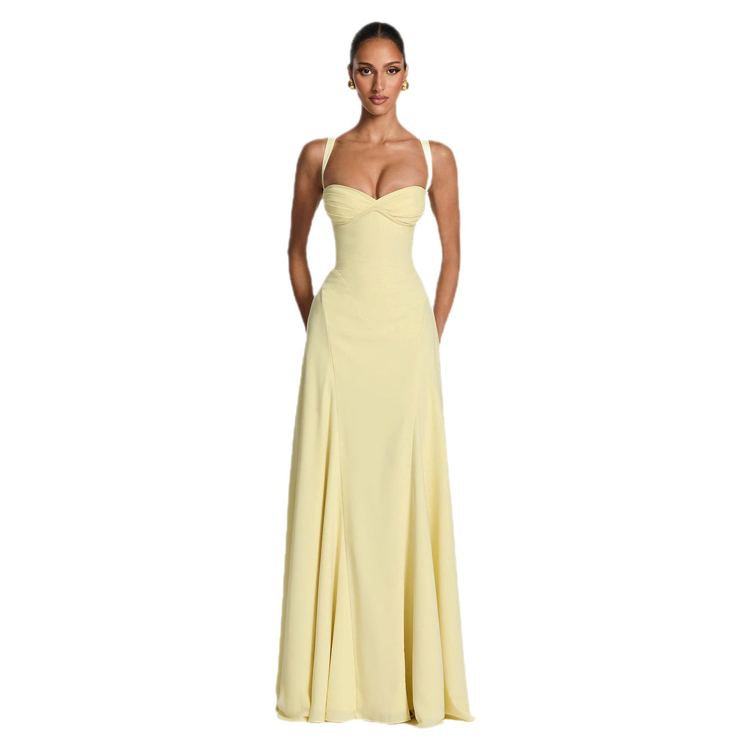 Damen Elegantes Abendkleid mit tailliertem Schnitt und verstellbaren Trägern