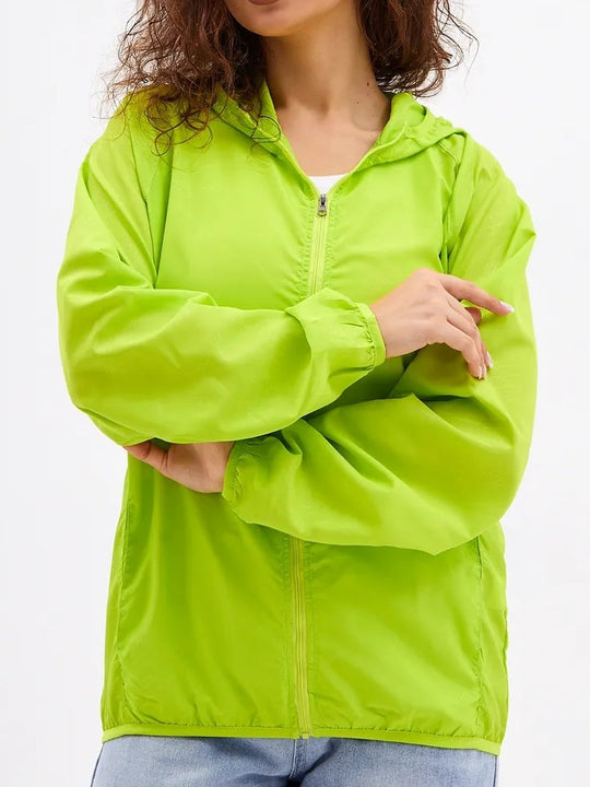 Damen Leichte Sportjacke mit Kapuze