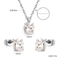 Damen Schmuckset mit funkelndem Zirkonia-Anhänger und passenden Ohrsteckern Shop Nory