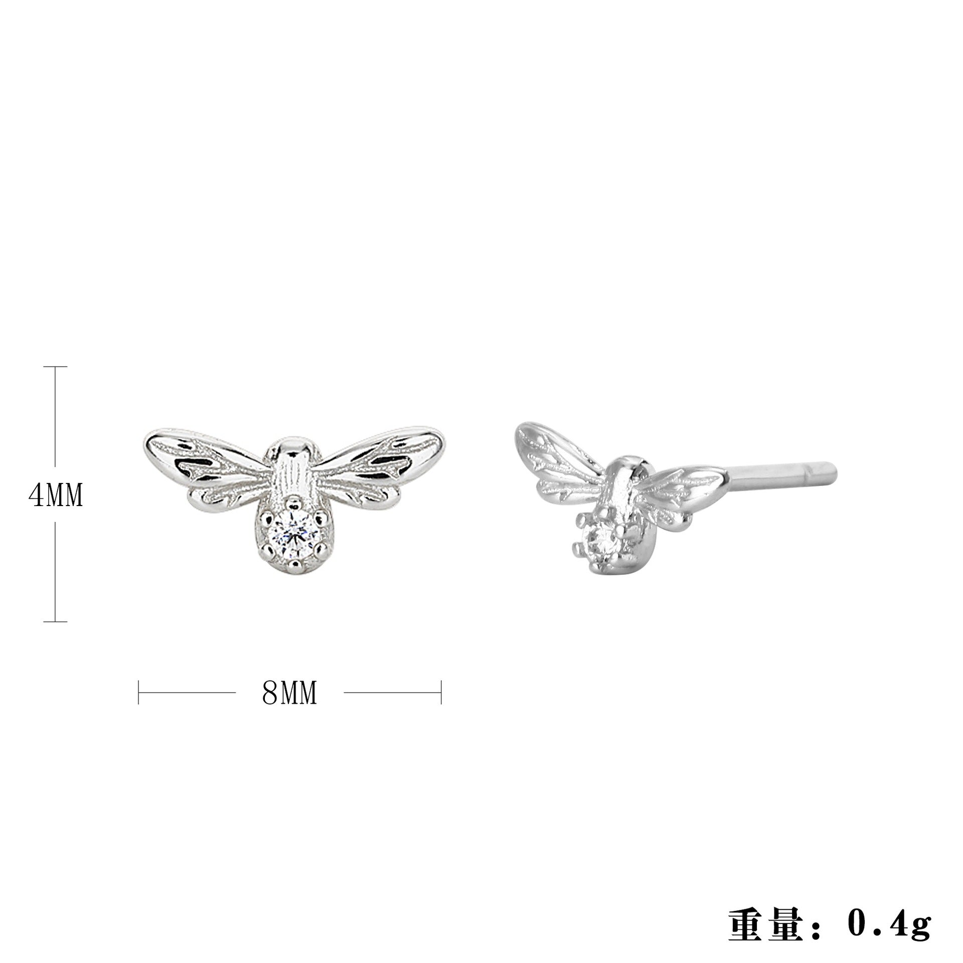 Damen Ohrstecker mit modernem Spikes-Design Shop Nory
