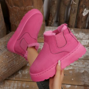 Damen Gefütterte Chelsea‑Stiefeletten aus Wildlederoptik mit elastischer Seitenblende und profilierter Gummisohle Shop Nory