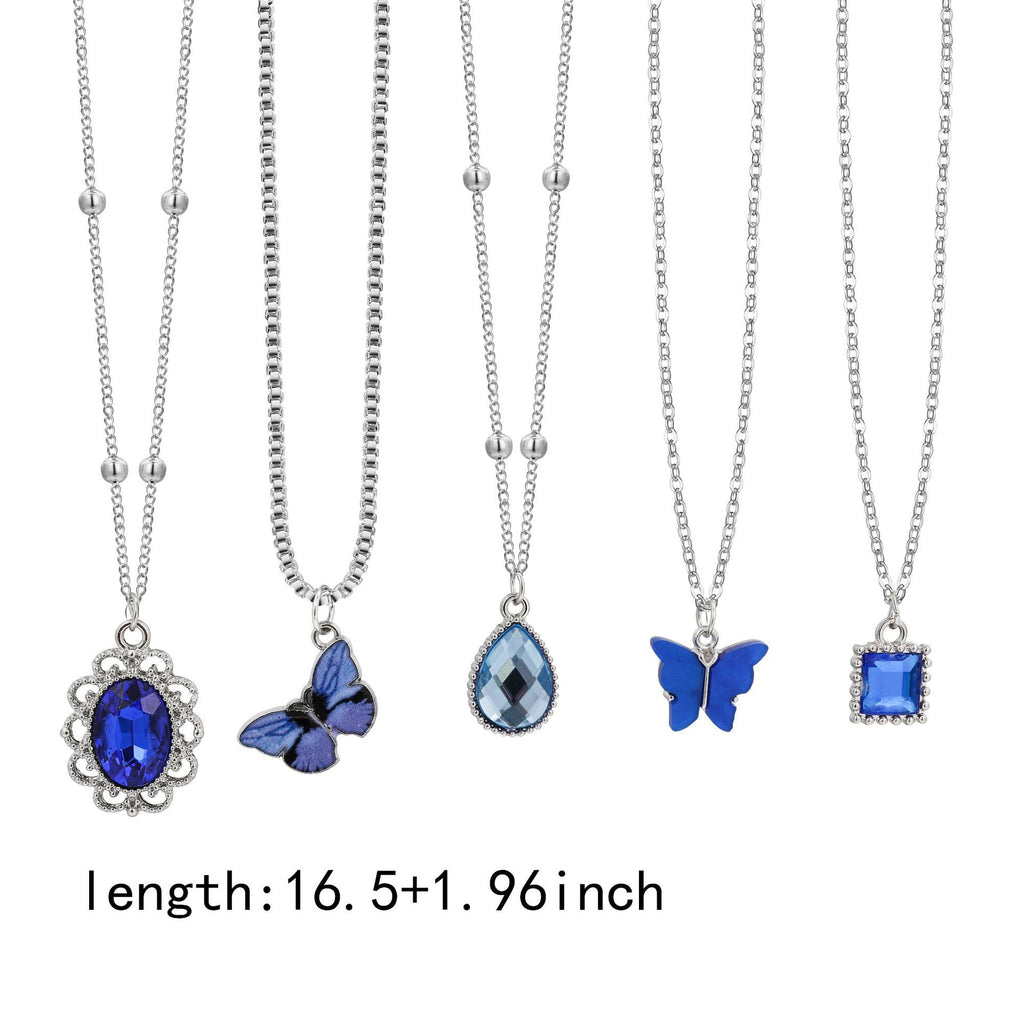 Damen Halskettenset mit bunten Anhängern und hochwertigen Details Shop Nory