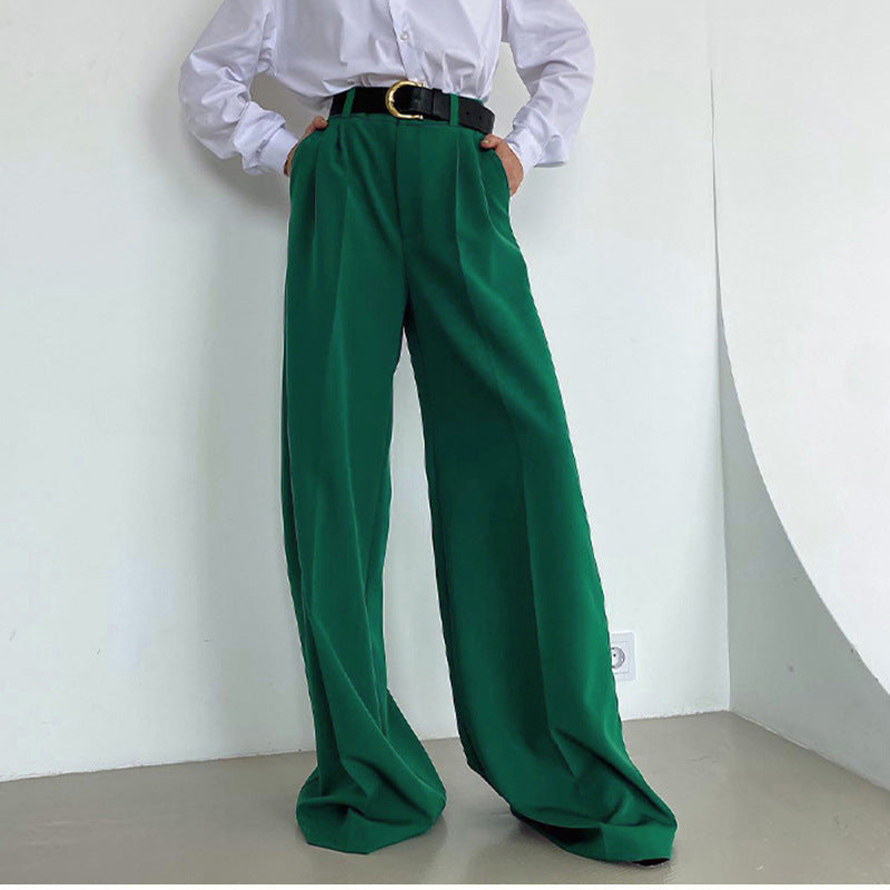 Damen Weite Palazzo-Hose mit eleganter Taillierung und modischem Schnitt