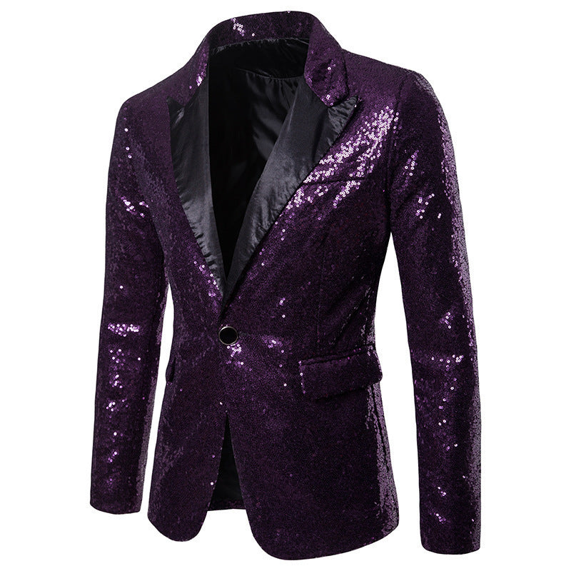 Herren glamouröser Pailletten Blazer