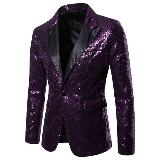 Herren glamouröser Pailletten Blazer