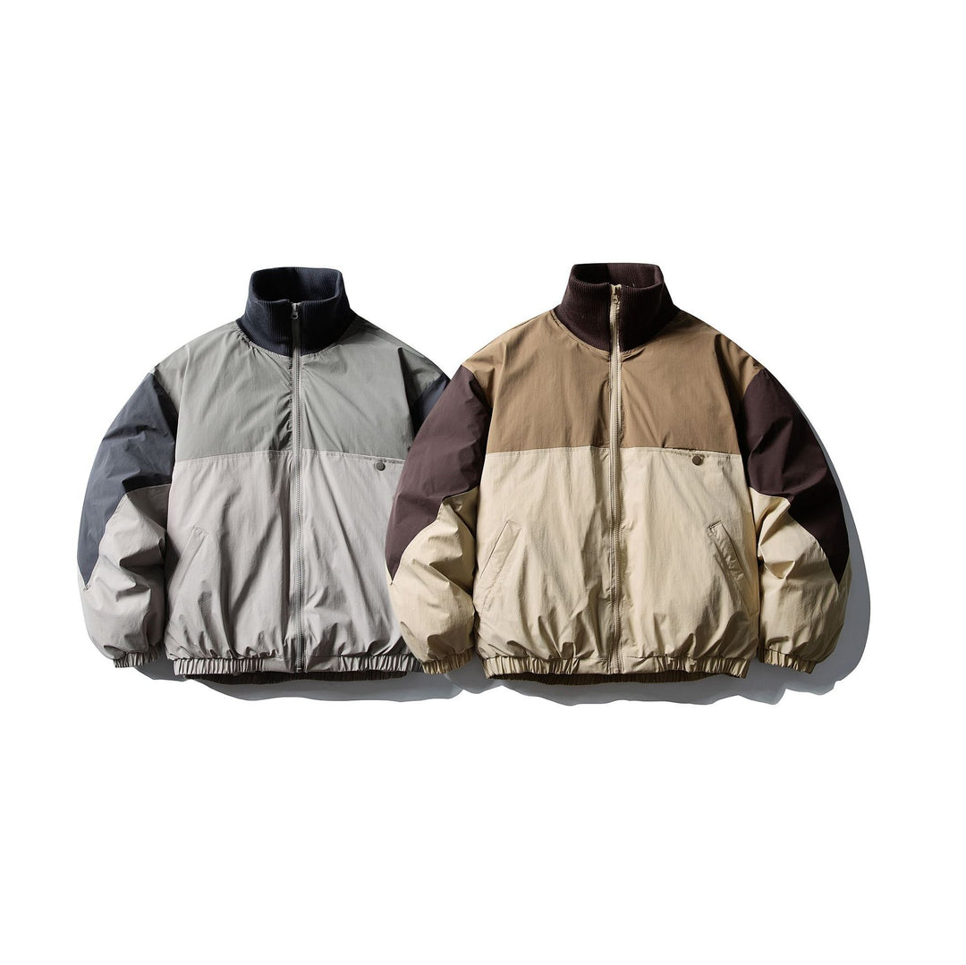 Herren Wattierter Boxy-Bomber mit hohem Rippenkragen und elastischem Saum Shop Nory