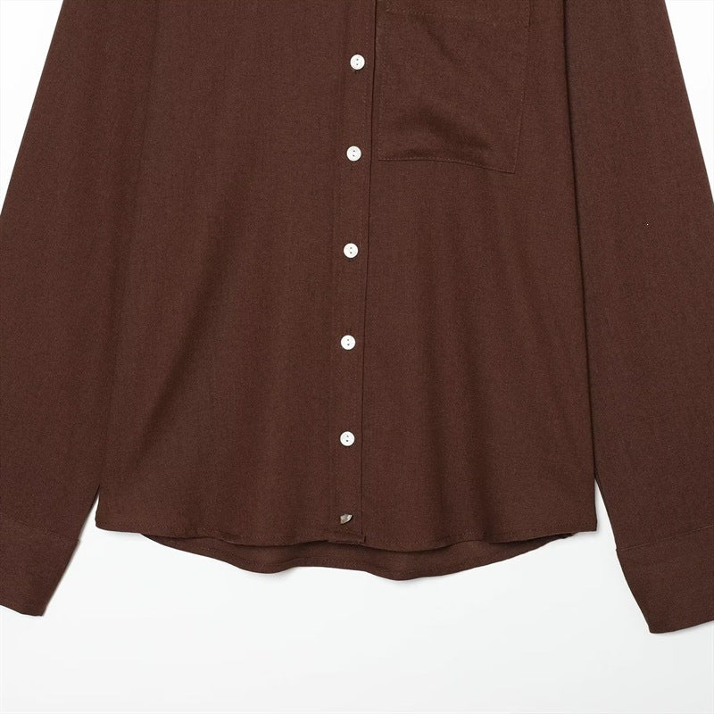 Damen Weite Palazzo-Hose mit elastischem Bund und fließendem Leinenmix Shop Nory