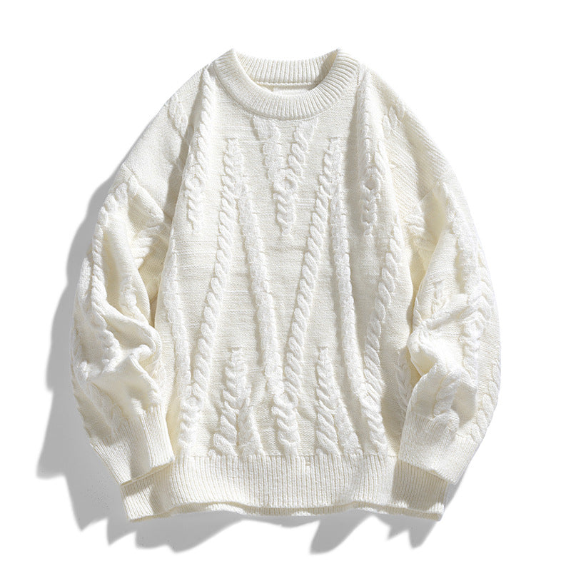 Damen Eleganter Strickpullover mit klassischen Zopfmuster Shop Nory