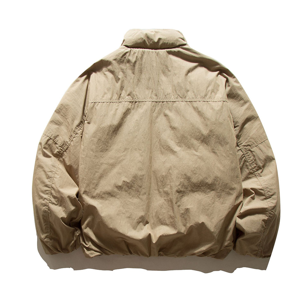 Herren Boxy wattierte Feldjacke mit hohem Stehkragen und Cargo‑Taschen Shop Nory