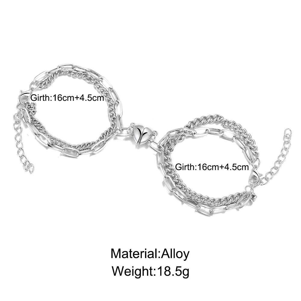 Damen Herz-Anhänger Armband aus hochwertigem Edelstahl Shop Nory