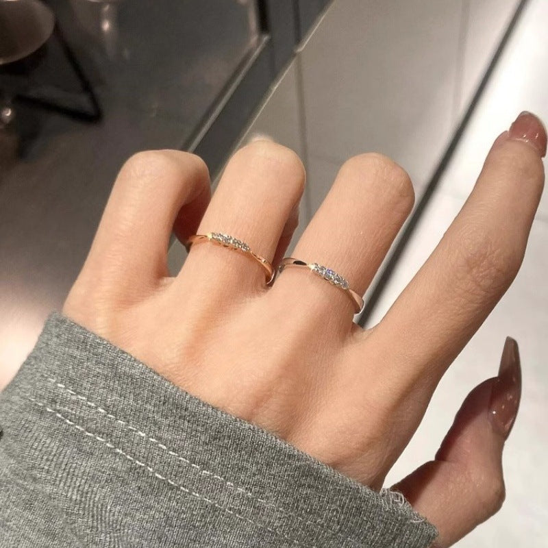 Damen Hochwertiger Zirkonia-Edelstahlring mit elegantem Design Shop Nory