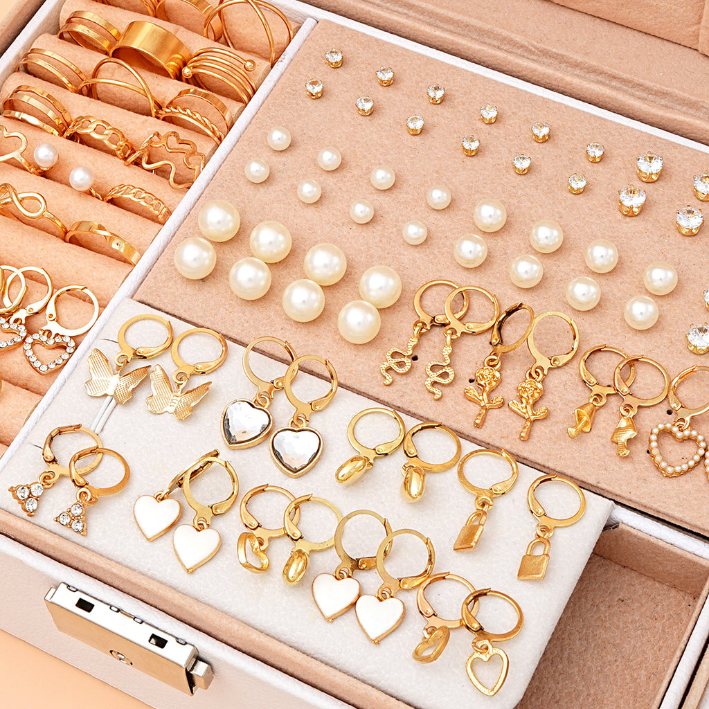 Damen Schmuckset mit vielseitigen Anhängern und elegantem Kettenaufbewahrung Shop Nory