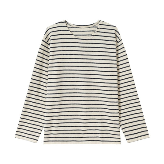 Unisex Marinière‑Langarmshirt aus leichtem Baumwollmix mit geradem Schnitt Shop Nory