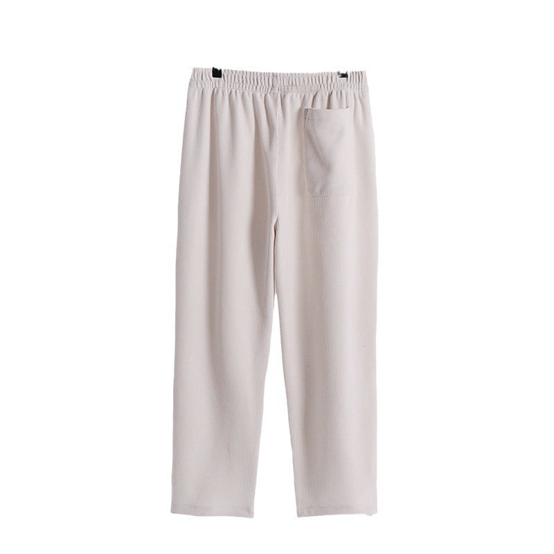 Damen Cordhose mit elastischem Bund weitem Bein und Eingrifftaschen Shop Nory