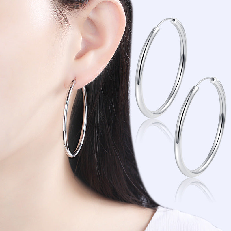 Damen Creolen mit elegantem, facettiertem Design Shop Nory