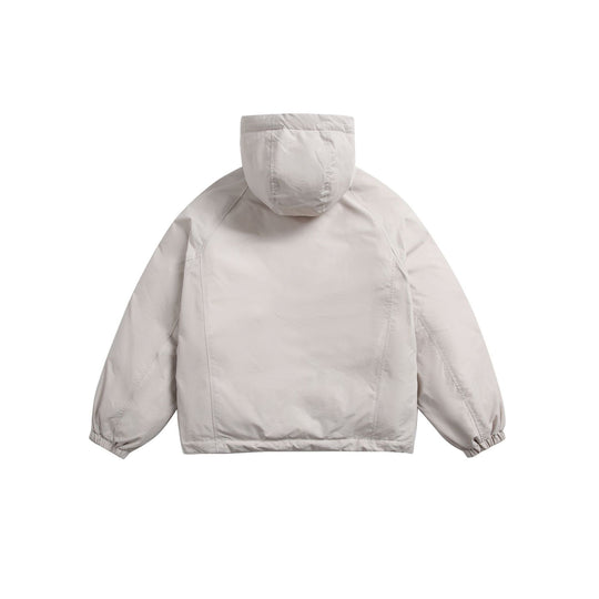 Unisex Kurz geschnittene wattierte Kapuzenjacke im Boxy‑Cut mit elastischem Saum Shop Nory
