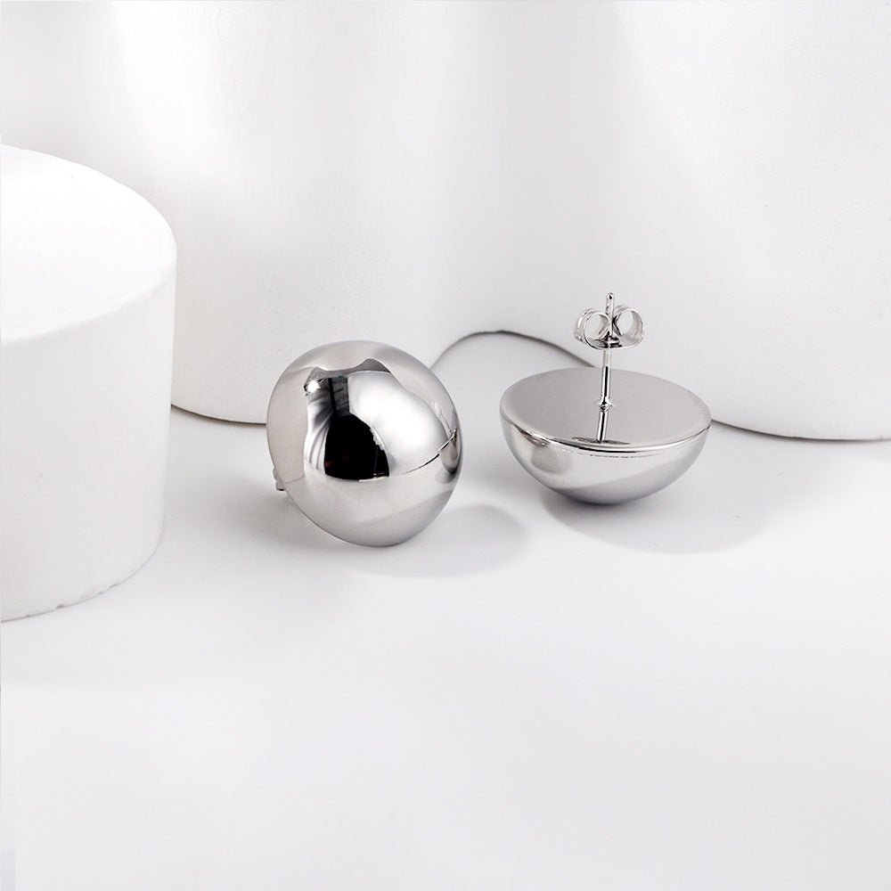 Damen Edelstahl Ohrstecker mit innovativem, geschwungenem Design Shop Nory