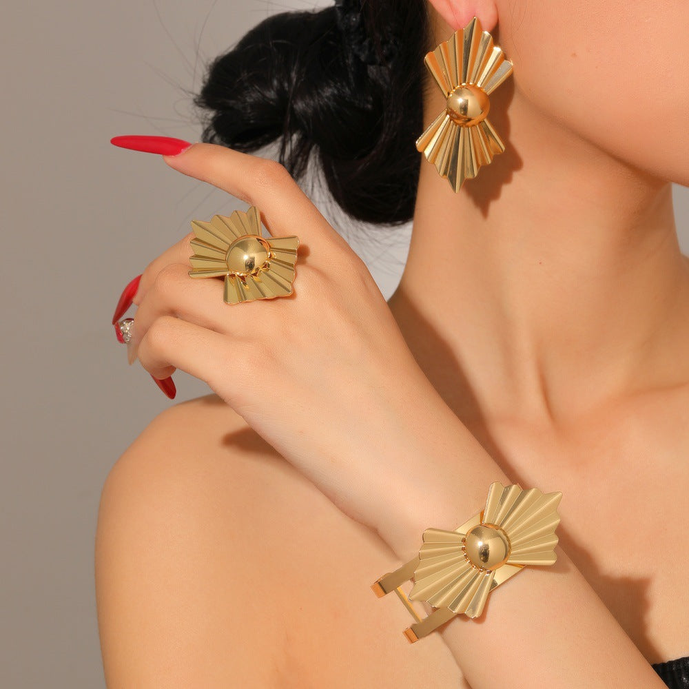 Damen Schmuckset mit modernem, geometrischem Design Shop Nory