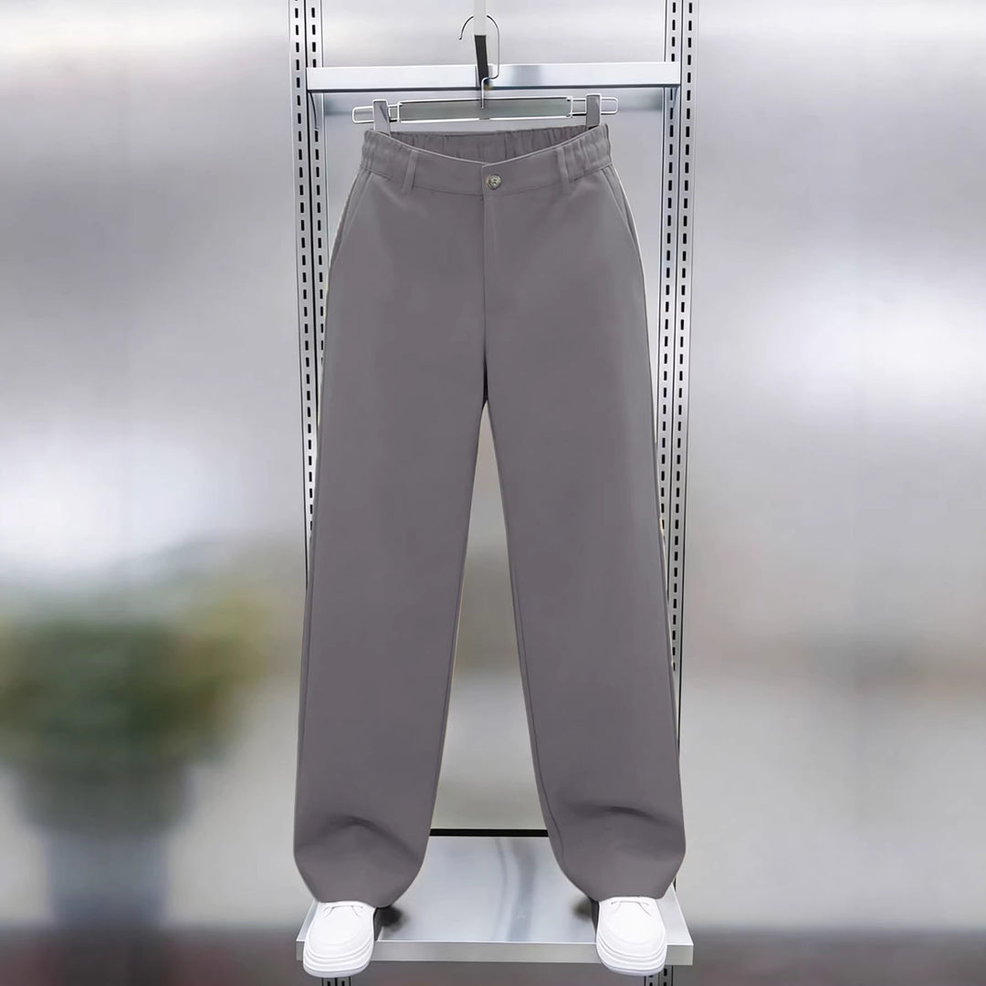Herren Weite Chinohose mit hoher Taille und elastischem Rückbund Shop Nory