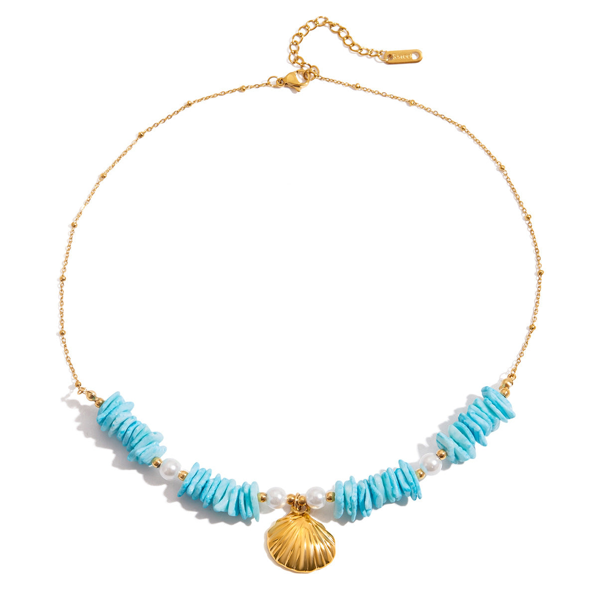 Damen Armband mit maritimen Muschelmotiven und hypoallergener Edelstahlverarbeitung Shop Nory
