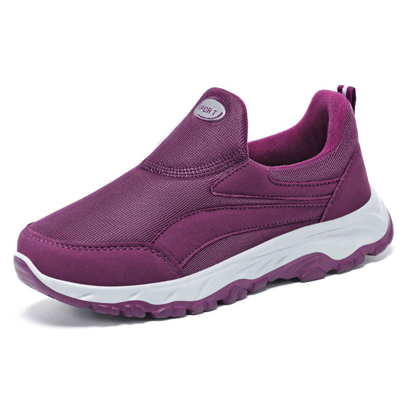 Damen nan sportlicher Slip-On Trekking-Sneaker mit atmungsaktivem Textiloberteil, elastischem Einstieg und profiliertem Outdoor-Laufsohle Shop Nory