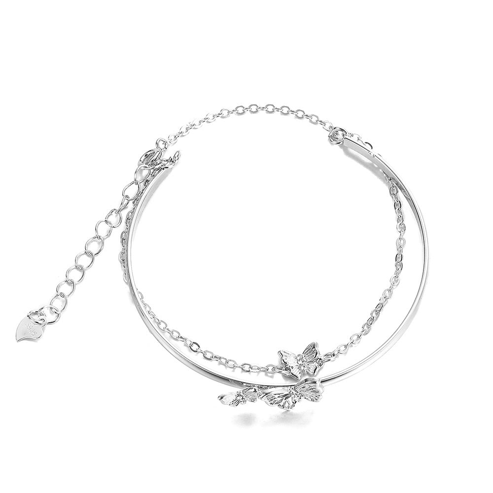 Damen-Armbänder mit verspieltem Schmetterlingsdesign und zarten Kettendetails Shop Nory