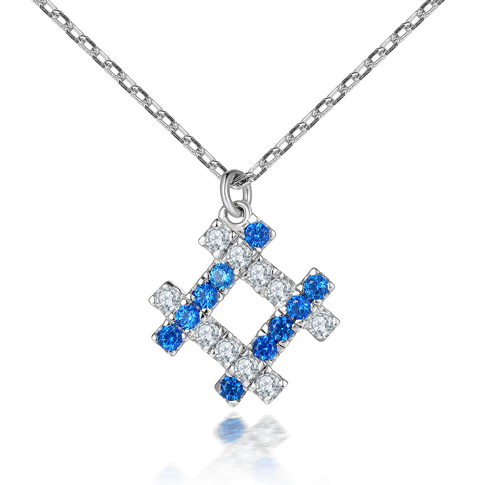 Damen Halskette mit herzförmigem Anhänger aus funkelndem Zirkonia Shop Nory