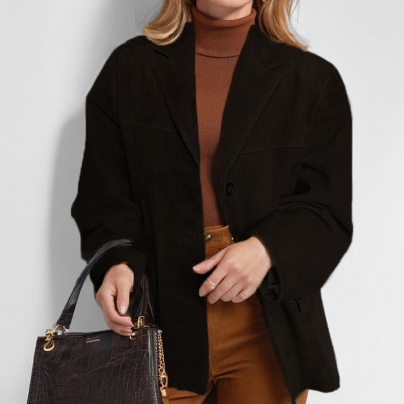 Damen Elegante und gemütliche Blazerjacke