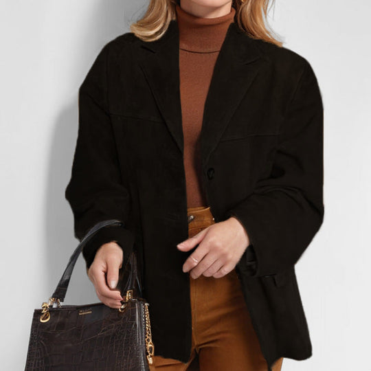 Damen Elegante und gemütliche Blazerjacke