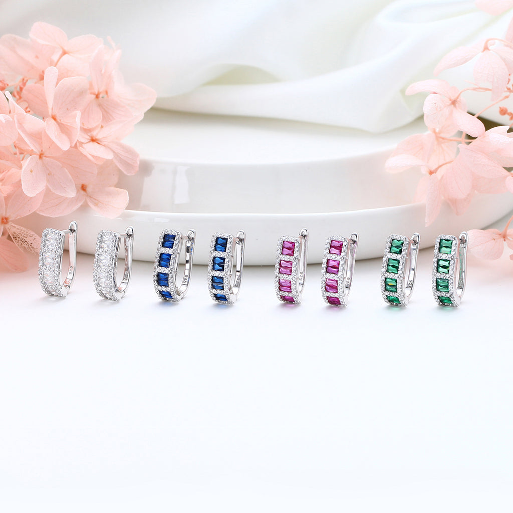 Damen Ohrhänger mit funkelndem Zirkon-Arrangement und elegantem Design Shop Nory