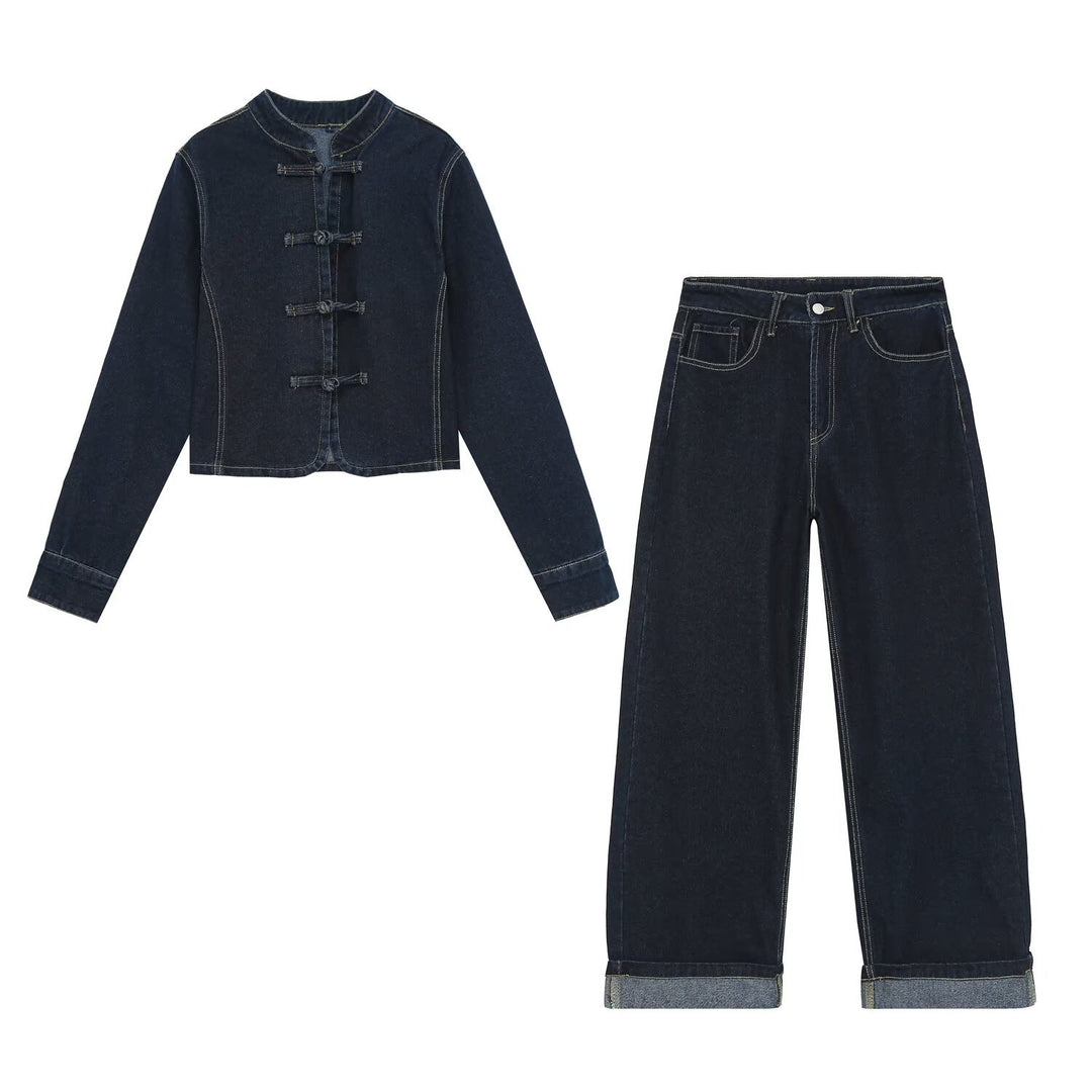 Damen Highwaist Wide‑Leg‑Jeans mit weitem Bein und Umschlagsaum Shop Nory