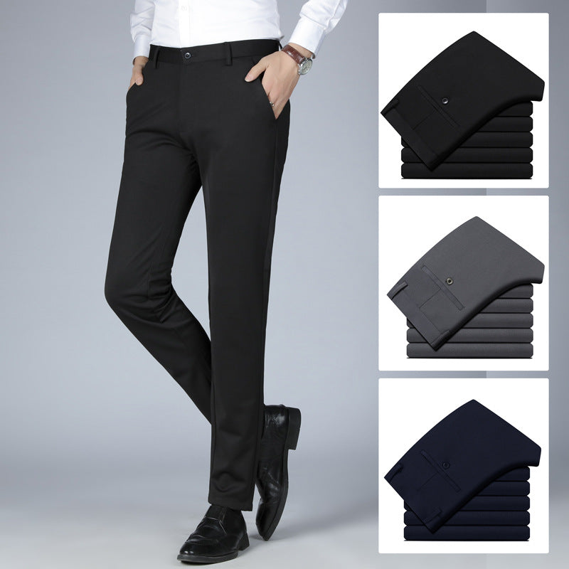 Herren elegante Anzughose mit schmalem Schnitt Shopnory