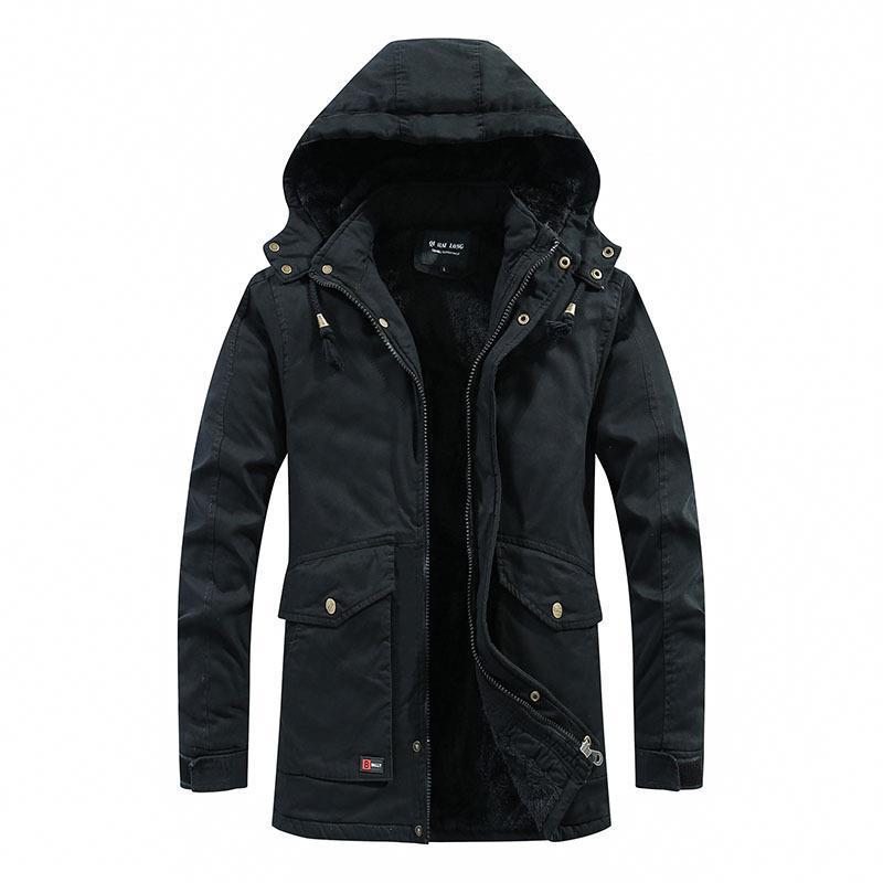 Herren City-Parka mit Teddyfutter, Kapuze und winddichter Innenleiste Shop Nory