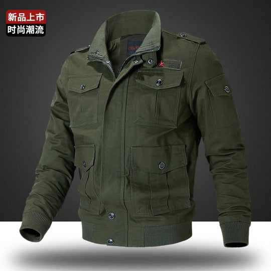 Herren Militärjacke mit zahlreichen Taschen Shop Nory