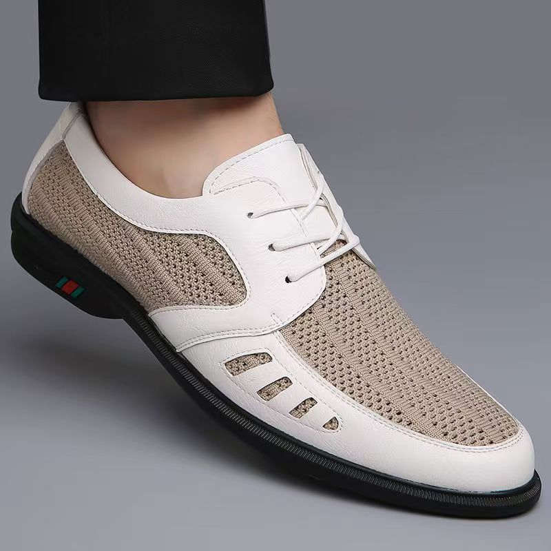 Herren Atmungsaktiver Business-Casual-Halbschuh mit Lochstrick-Elementen Shop Nory