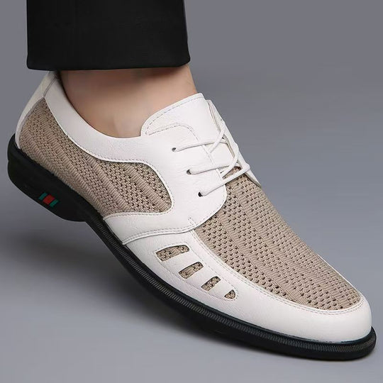 Herren Atmungsaktiver Business-Casual-Halbschuh mit Lochstrick-Elementen Shop Nory