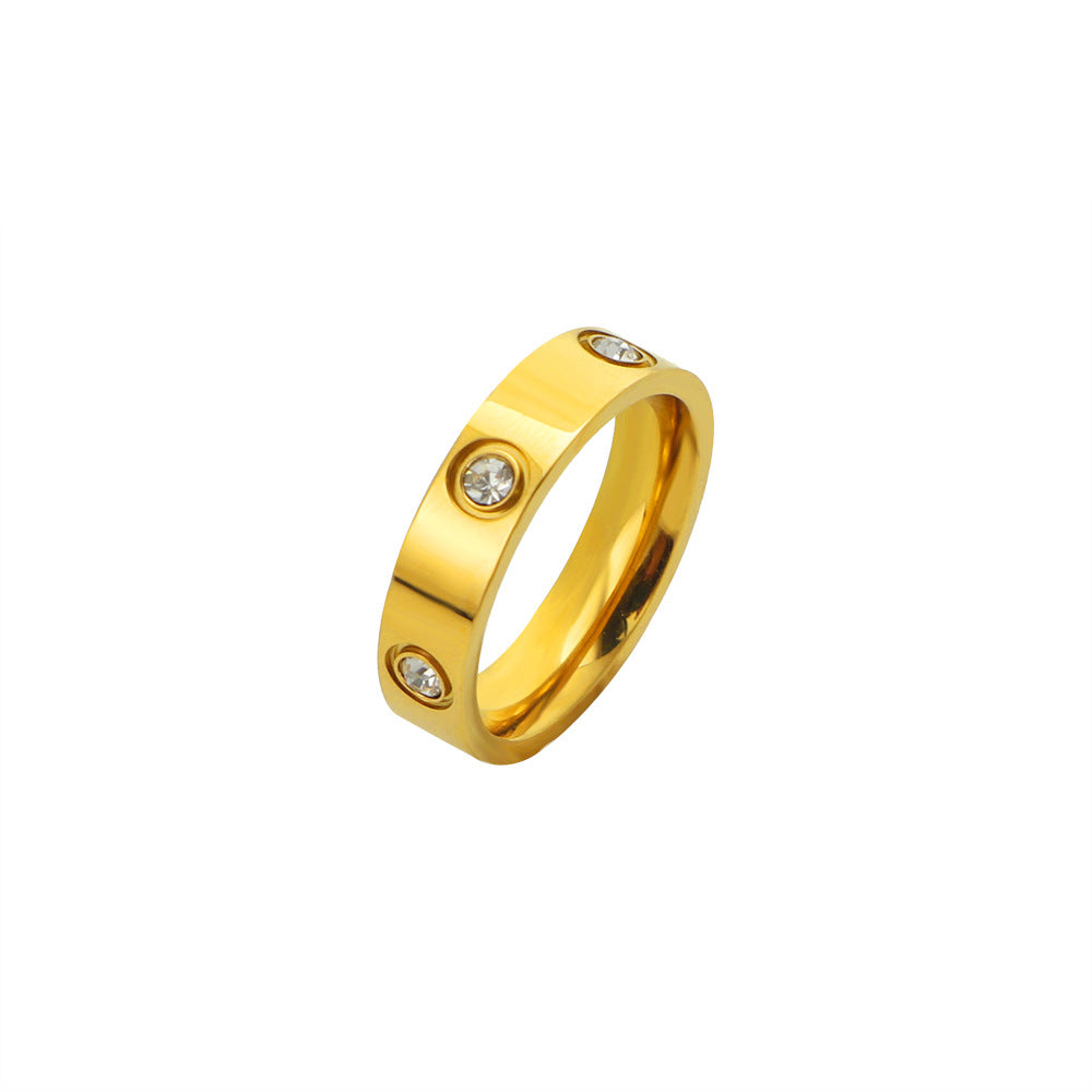 Damen eleganter Ring mit funkelnden Zirkonia Steinen Shop Nory
