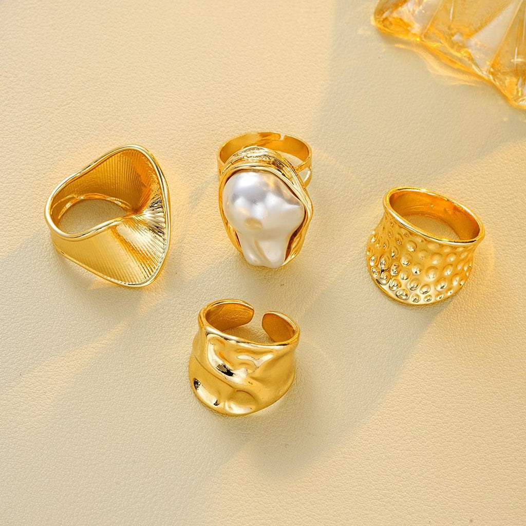Damen Ring-Set mit einzigartigem, künstlerischem Design Shop Nory