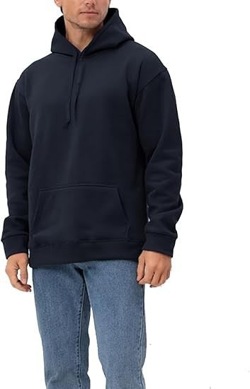 Herren nan lässiger Kapuzenpullover mit Kängurutasche, Tunnelzug und gerippten Bündchen Shop Nory