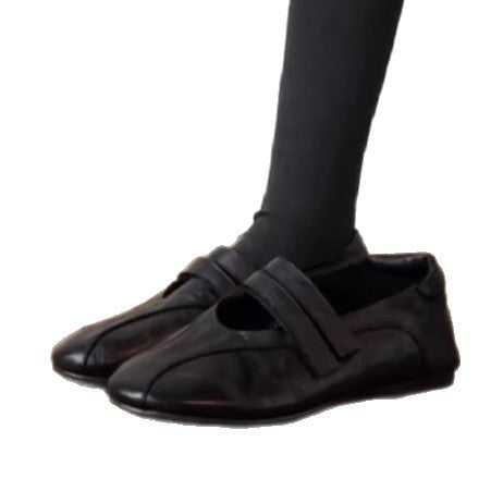Damen elegante Mokassins mit modischen Riemchen