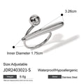 Damen Offener Ring aus Edelstahl mit modernem Knoten-Design Shop Nory