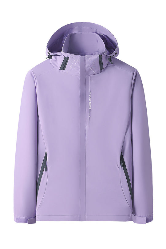 Damen Softshell Outdoorjacke mit abnehmbarer Kapuze, winddichter Membran und atmungsaktivem Meshfutter Shop Nory