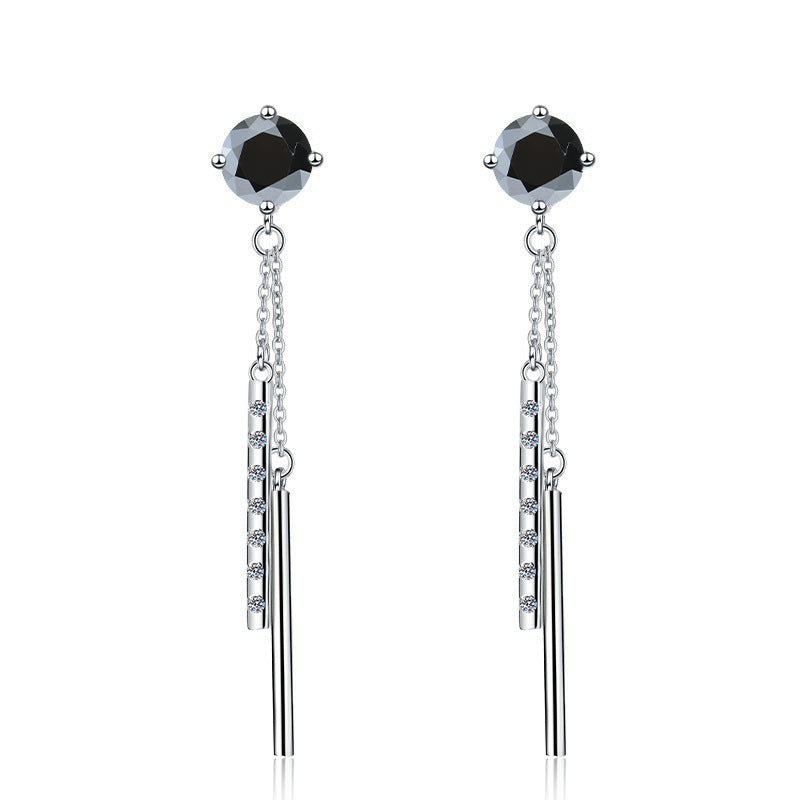 Damen Ohrstecker im modernen Design mit abnehmbaren Glitzerstäben Shop Nory